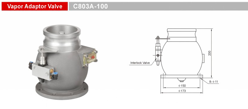 Valve d'adaptateur de vapeur_C803A-100
