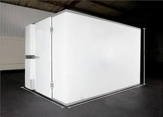 Plaque d'acier galvanisée préfabriquée de chambre froide d'assemblage modulaire avec le panneau "sandwich" composé d'unité centrale, chambre froide